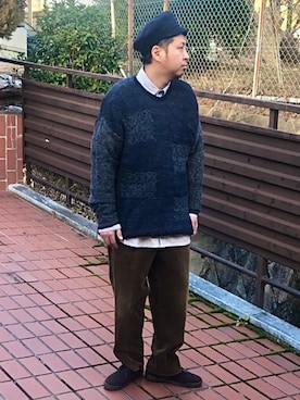 「コーデュロイパンツ」｜Arukot:      さん（メンズ・177cm）の冬コーディネート
