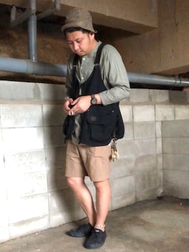 「Danner（ダナー）のアイテム（スニーカー）」を使った、Arukot:      さん（メンズ・177cm）の夏コーディネート