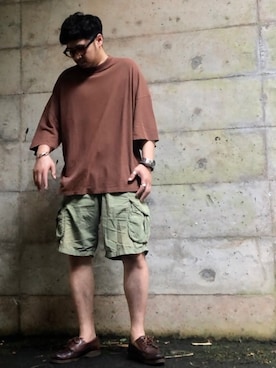 「Danner（ダナー）のアイテム（ローファー）」を使った、Arukot:      さん（メンズ・177cm）の夏コーディネート