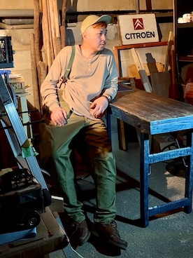 「アイテム（キャップ）」を使った、Arukot:      さん（メンズ・177cm）の秋コーディネート