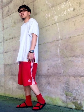 「スリット」｜Arukot:      さん（メンズ・177cm）の夏コーディネート
