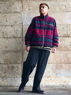 「リバーシブル」｜「アイテム（スラックス）」を使った、Arukot:      さん（メンズ・177cm）の冬コーディネート