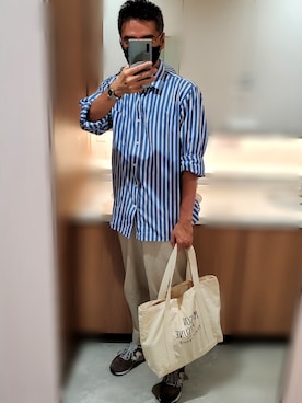 「アイテム（スウェットパンツ）」を使った、ひろきさん（メンズ・175cm・50代）の秋コーディネート