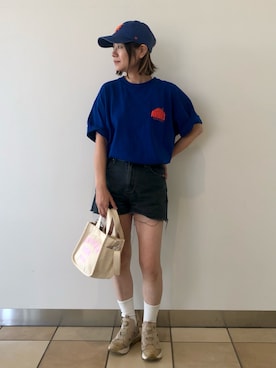 「ミニトート」｜「アイテム（トップス）」を使った、mihotakematsuさん（レディース・156cm）の秋コーディネート
