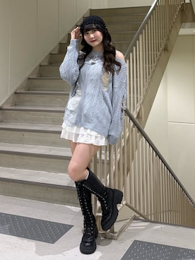 「jouetie（ジュエティ）のアイテム」を使った、KANONさん（レディース・158cm）の春コーディネート