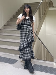 レースドッキングアシメヘムキャミワンピース｜ジュエティ（jouetie