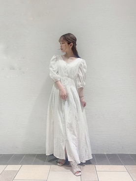 「消えそうな色コーデ」｜「アイテム（ワンピース/ドレス）」を使った、mikako さん（レディース・153cm）の春コーディネート