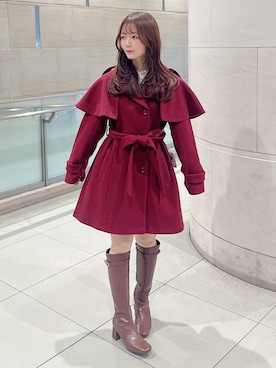 「dazzlin（ダズリン）のアイテム」を使った、mikako さん（レディース・153cm）の冬コーディネート