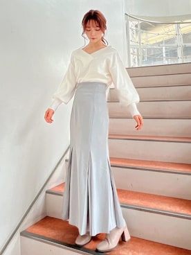 「消えそうな色コーデ」｜「アイテム（ブーツ）」を使った、mikako さん（レディース・153cm）の秋コーディネート