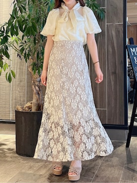 「#レース」｜mikako さん（レディース・153cm）の夏コーディネート