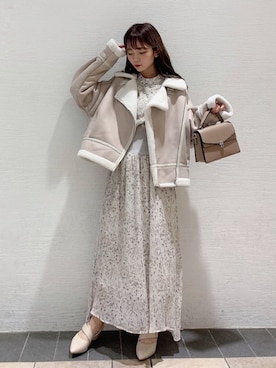 「ダズリン」｜「アイテム（ブルゾン）」を使った、mikako さん（レディース・153cm）の夏コーディネート