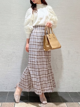 「消えそうな色コーデ」｜「アイテム（ブーツ）」を使った、mikako さん（レディース・153cm）の冬コーディネート