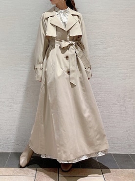 「消えそうな色コーデ」｜「アイテム（ワンピース/ドレス）」を使った、mikako さん（レディース・153cm）の冬コーディネート