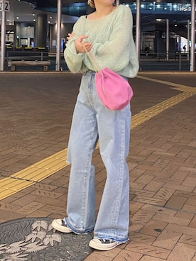 岸本安純さん(レディース・152cm)の冬コーディネート