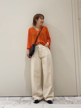 「Ungrid（アングリッド）のアイテム（ピアス（両耳用））」を使った、岸本安純さん（レディース・152cm）の春コーディネート