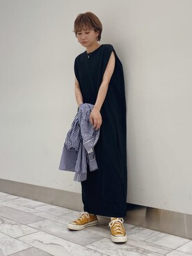 岸本安純さん（レディース・152cm）の夏コーディネート