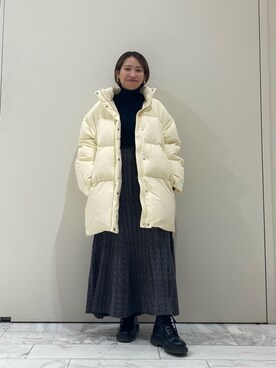 「Ungrid（アングリッド）のアイテム（ブレスレット）」を使った、岸本安純さん（レディース・152cm）の秋コーディネート