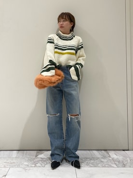 岸本安純さん（レディース・152cm）の秋コーディネート