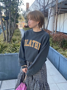 岸本安純さん（レディース・152cm）の冬コーディネート