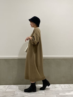 岸本安純さん（レディース・152cm）の秋コーディネート