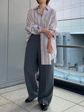 岸本安純さん（レディース・152cm）の冬コーディネート