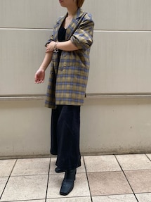 ビッグシルエットチェックジャケット｜アングリッド（Ungrid 