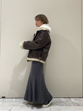 岸本安純さん（レディース・152cm）の秋コーディネート