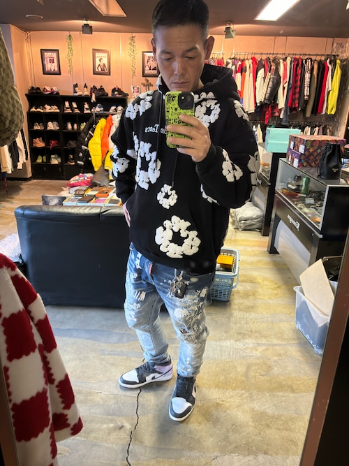 【Denim Tears】パーカー [コーデの主役に★人気★シンプル★] Denim Tears】ジップ パーカー [コーデの主役に☆人気☆] (Denim