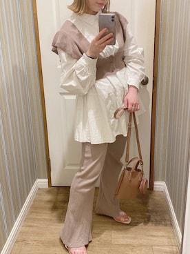 「アイテム（サンダル、その他）」を使った、yuki さん（レディース・157cm）の春コーディネート