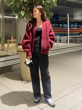 「アイテム（ローファー、シルバー系）」を使った、kasumiさん（レディース・156cm）の夏コーディネート