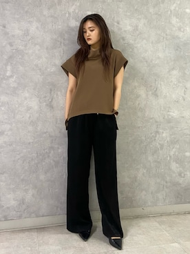 「ELENDEEK（エレンディーク）のアイテム」を使った、kasumiさん（レディース・156cm）の春コーディネート