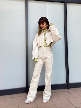 「EMODA（エモダ）のアイテム（ピアス（両耳用））」を使った、kasumiさん（レディース・156cm）の春コーディネート
