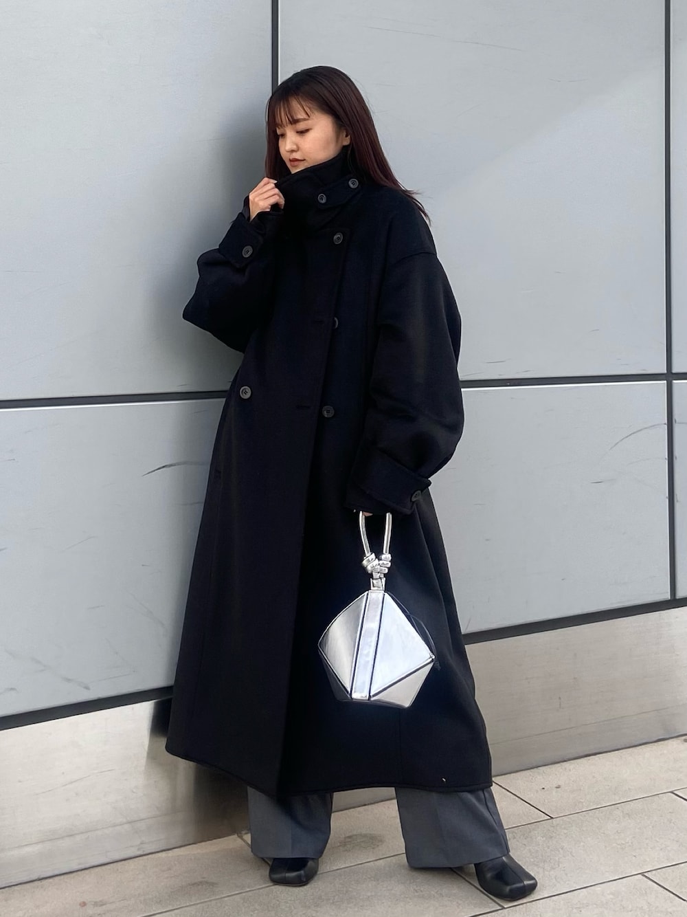 ELENDEEK エレンディーク コート黒 ELENDEEK エレンディーク ギャザー