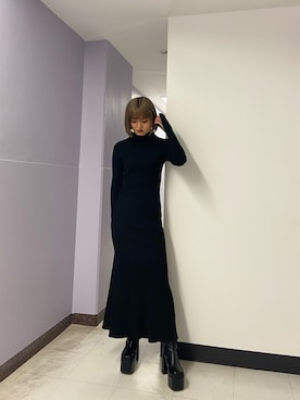 「マーメイドライン」｜kasumiさん（レディース・156cm）の冬コーディネート