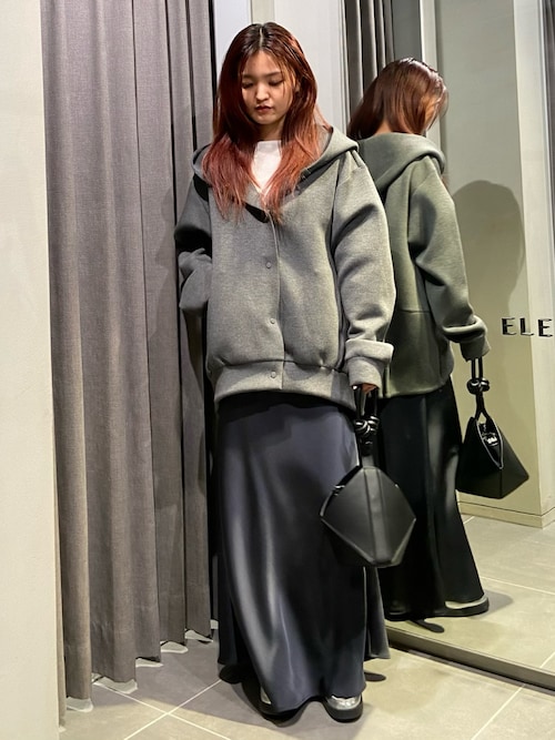 エレンディーク　パーカー ELENDEEK パーカー タックヘムフーディ レディース : ZOZOTOWN Yahoo