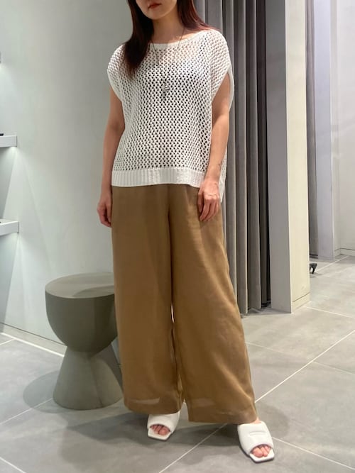 ニット セーター メタルライクヤーンメッシュトップス レディース ELENDEEK ニット セーター メタルライクヤーンメッシュトップス