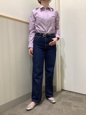 「アイテム（ビジネスシャツ）」を使った、BRICK HOUSE by Tokyo Shirts 筑紫野イオンモール店さん（レディース・162cm）の夏コーディネート