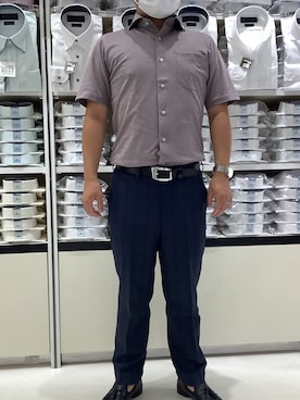 Tokyo Shirts トウキョウシャツ の ビズポロ 形態安定ノーアイロン ホリゾンタルワイド 半袖ビジネスニットワイシャツ ビジネスシャツ Wear