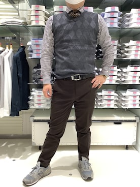 「低身長男子」｜BRICK HOUSE by Tokyo Shirts 筑紫野イオンモール店さん（メンズ・160cm）の冬コーディネート