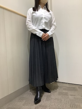 「アイテム（ビジネスシャツ）」を使った、BRICK HOUSE by Tokyo Shirts 筑紫野イオンモール店さん（レディース・152cm）の秋コーディネート
