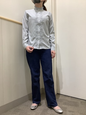 「お仕事コーデ」｜BRICK HOUSE by Tokyo Shirts 筑紫野イオンモール店さん（レディース・162cm）の秋コーディネート