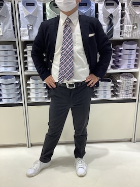 「低身長男子」｜BRICK HOUSE by Tokyo Shirts 筑紫野イオンモール店さん（メンズ・160cm）の冬コーディネート