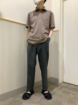 「アイテム（ポロシャツ）」を使った、BRICK HOUSE by Tokyo Shirts 筑紫野イオンモール店さん（メンズ・168cm）の夏コーディネート