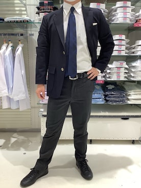 「春服デビュー宣言」｜「アイテム（ネクタイ）」を使った、BRICK HOUSE by Tokyo Shirts 筑紫野イオンモール店さん（メンズ・160cm）の春コーディネート