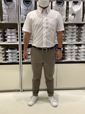「ビジネスコーデ」｜BRICK HOUSE by Tokyo Shirts 筑紫野イオンモール店さん（メンズ・160cm）の夏コーディネート