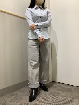 「アイテム（ビジネスシャツ）」を使った、BRICK HOUSE by Tokyo Shirts 筑紫野イオンモール店さん（レディース・152cm）の夏コーディネート