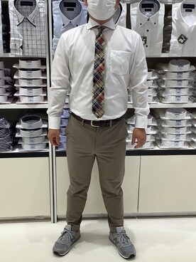 「ビジネスシャツ」｜BRICK HOUSE by Tokyo Shirts 筑紫野イオンモール店さん（メンズ・160cm）の夏コーディネート