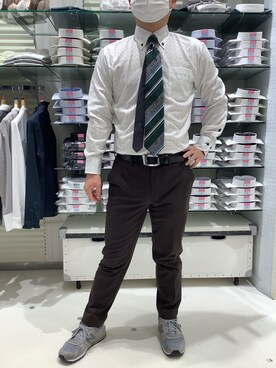「低身長男子」｜BRICK HOUSE by Tokyo Shirts 筑紫野イオンモール店さん（メンズ・160cm）の冬コーディネート
