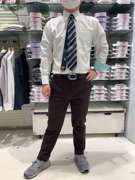 「低身長男子」｜BRICK HOUSE by Tokyo Shirts 筑紫野イオンモール店さん（メンズ・160cm）の冬コーディネート