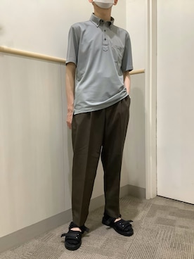 「アイテム（ポロシャツ）」を使った、BRICK HOUSE by Tokyo Shirts 筑紫野イオンモール店さん（メンズ・168cm）の夏コーディネート